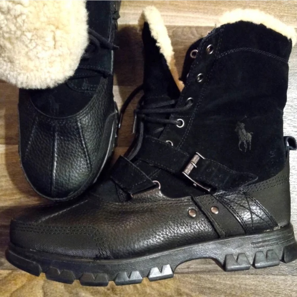 Ralph Lauren Tavin Roll Over Winter Boot - Great Condition